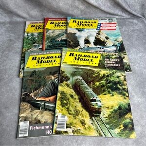 Railroad Model Craftsman Magazines (5 Issues) 1976 Details In Description